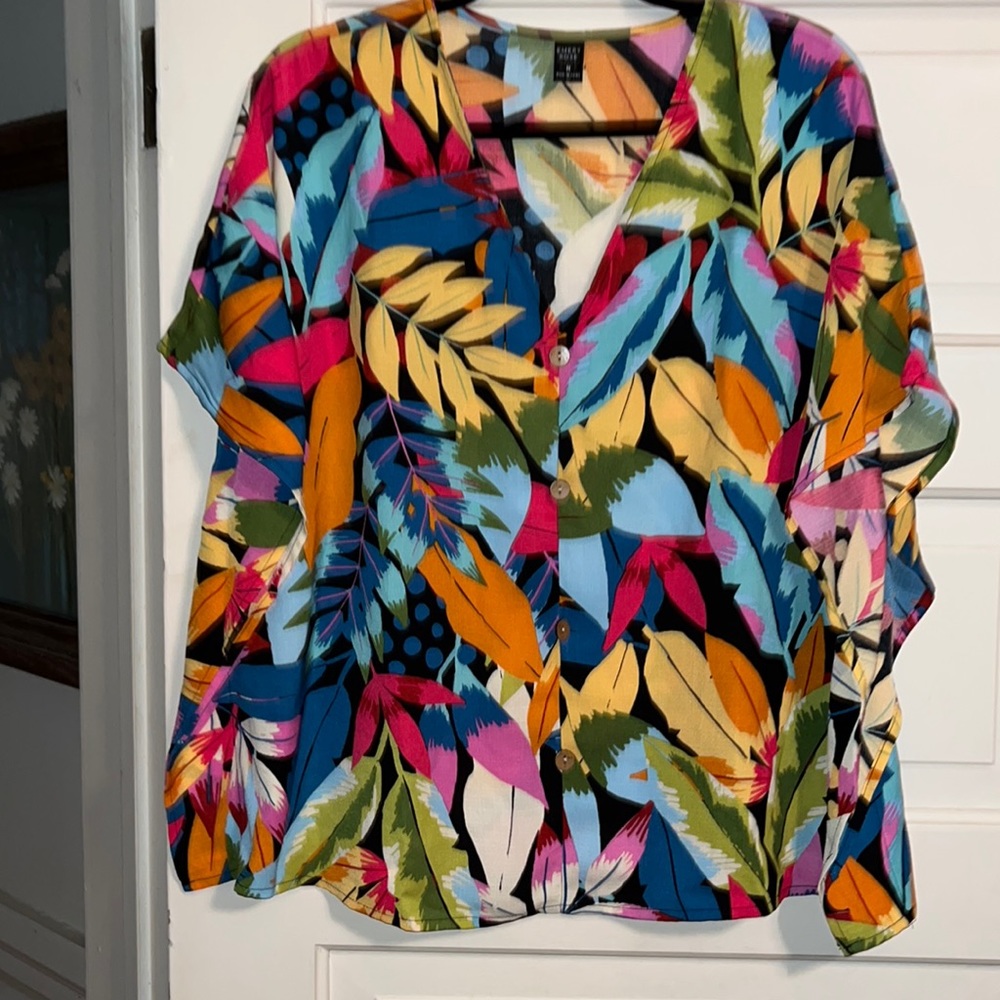 Tropical Print Top